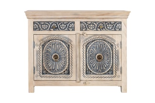 Buffet 2 portes en manguier - 116 x 90 x 40 cm