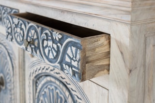 Buffet 2 portes en manguier - 116 x 90 x 40 cm