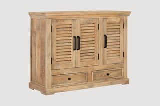 Buffet 3 portes en manguier - 120 x 180 x 40 cm