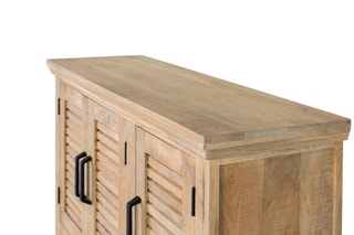 Buffet 3 portes en manguier - 120 x 180 x 40 cm