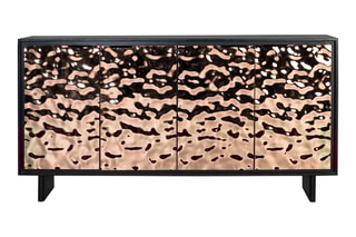 Buffet 4 portes en manguier - 175 x 90 x 42 cm