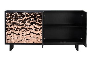 Buffet 4 portes en manguier - 175 x 90 x 42 cm