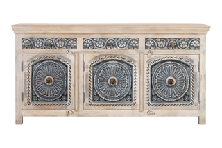 Buffet 3 portes en manguier - 180 x 90 x 40 cm
