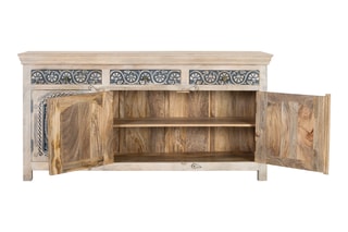 Buffet 3 portes en manguier - 180 x 90 x 40 cm