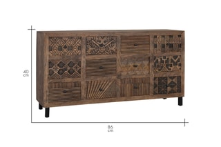Buffet en manguier massif - 160 x 86 x 40 cm
