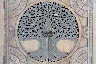 Buffet 4 portes en manguier - 180 x 90 x 40 cm