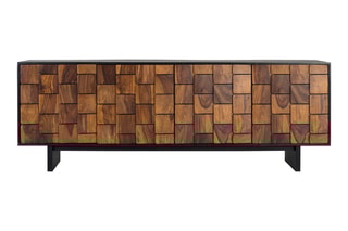 Buffet 4 portes en manguier et bois de sheesham - 212 x 75 x 40 cm