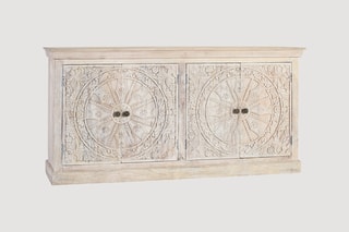 Buffet 4 portes en manguier - 180 x 40 x 90 cm