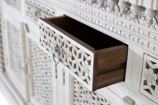Buffet 4 portes - Blanc