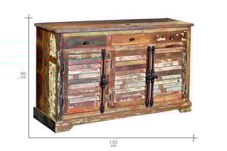 Buffet 3 portes - Naturel