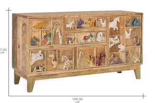 Buffet 1 porte - Naturel