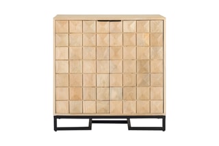 Buffet 2 portes en manguier - 75 x 76 x 40 cm