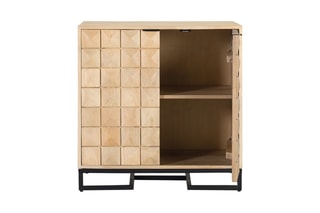 Buffet 2 portes en manguier - 75 x 76 x 40 cm