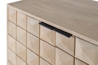 Buffet 2 portes en manguier - 75 x 76 x 40 cm
