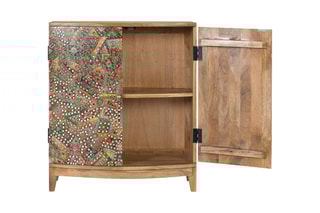 Buffet 2 portes en manguier - 66 x 77 x 32 cm