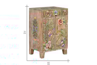 Buffet 2 portes en manguier - 40 x 60 x 31 cm