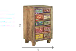 Buffet en manguier - 42 x 66 x 30 cm