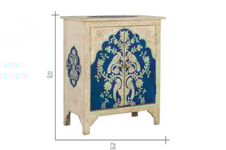 Buffet 2 portes en manguier - 66 x 76 x 33 cm