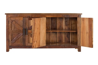 Buffet 4 portes en bois - 180 x 90 x 40 cm