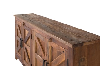 Buffet 4 portes en bois - 180 x 90 x 40 cm