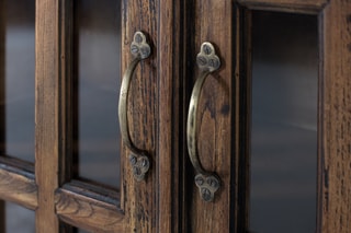 Buffet 4 portes en teck - 188 x 110 x 43 cm