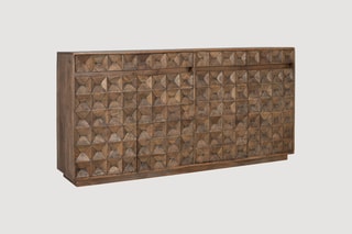 Buffet 4 portes en manguier - 180 x 91 x 40 cm