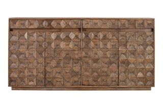 Buffet 4 portes en manguier - 180 x 91 x 40 cm