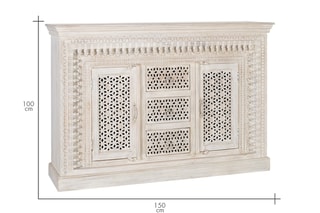 Buffet 2 portes - Blanc