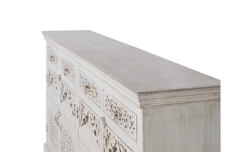 Buffet 4 portes - Blanc vieilli