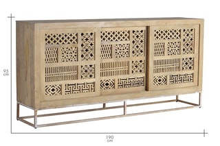 Buffet 3 portes - Naturel