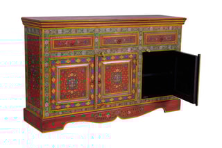 Buffet 3 portes 
Naturel et rouge