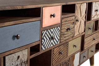Buffet 11 tiroirs - Naturel