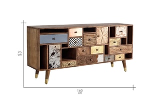 Buffet 11 tiroirs - Naturel