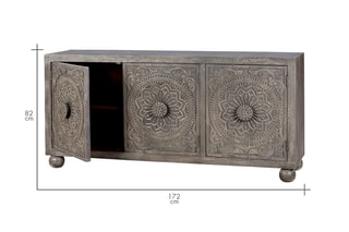 Buffet 3 portes - Gris
