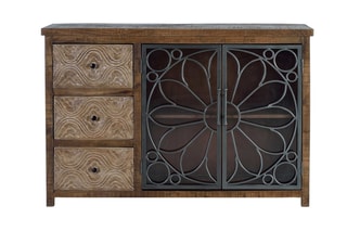 Buffet 2 portes Noir et marron