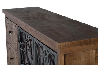 Buffet 2 portes Noir et marron