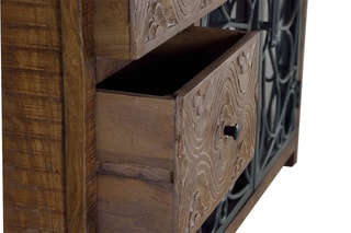 Buffet 2 portes Noir et marron