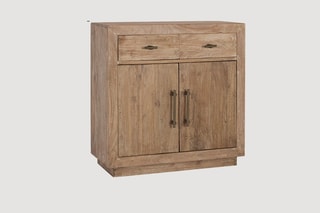 Buffet 2 portes en bois recyclé - 90 x 90 x 40 cm