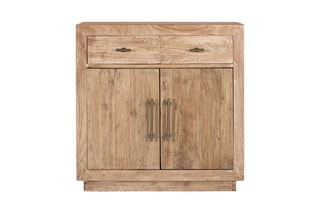 Buffet 2 portes en bois recyclé - 90 x 90 x 40 cm