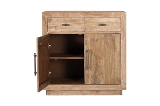 Buffet 2 portes en bois recyclé - 90 x 90 x 40 cm