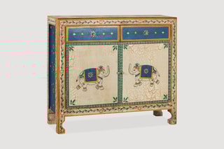 Buffet 2 portes 2 tiroirs - Naturel