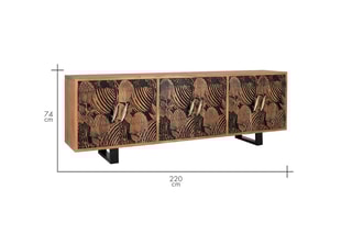 Buffet 6 portes - Naturel