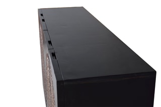 Buffet 4 portes - 
Noir et naturel