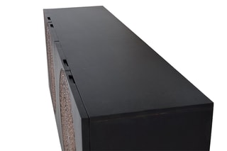 Buffet 4 portes - 
Noir et naturel