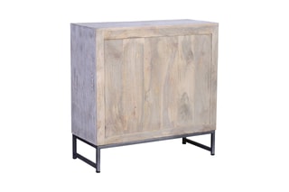Buffet 2 portes - Blanc vieilli