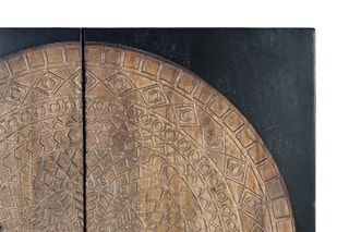 Buffet 2 portes - 
Noir et naturel
