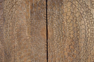 Buffet 2 portes - 
Noir et naturel