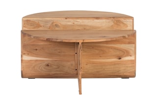 Table basse en bois d’acacia - 80 x 42 x 80 cm
