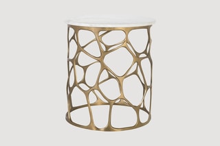 Table basse en marbre - 50 x 55 x 50 cm