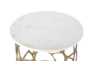 Table basse en marbre - 50 x 55 x 50 cm